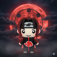 Itachi Uchiha Crochet Edition –  Figura 3D Articulada
