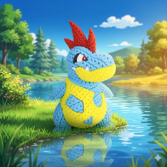 Croconaw – Figura Anime 3D Articulada de 18 cm
