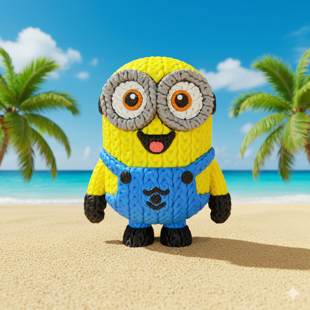 Minion Crochet Edition – Figura 3D Articulada