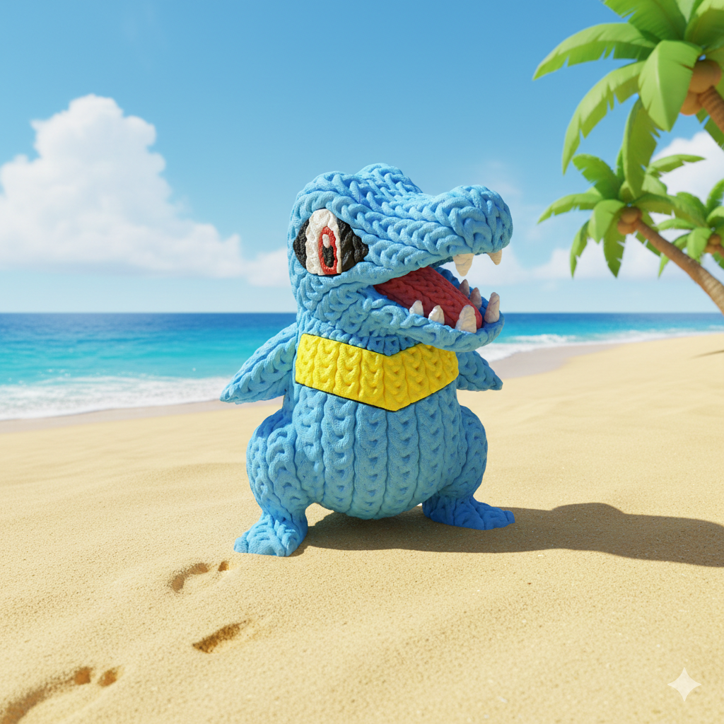 Totodile – Figura Anime 3D Articulada de 18 cm