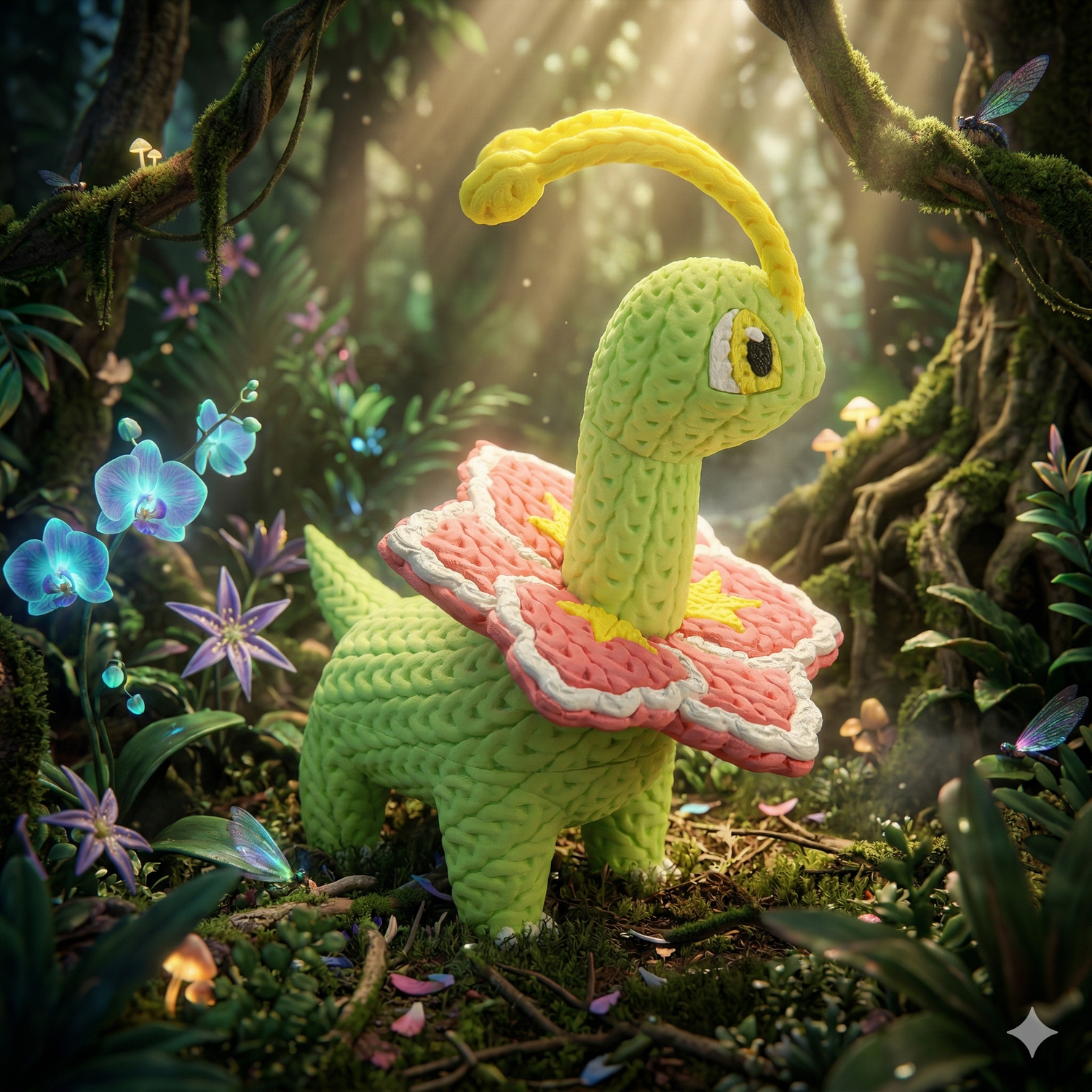 Meganium – Figura Anime 3D Articulada de 18 cm