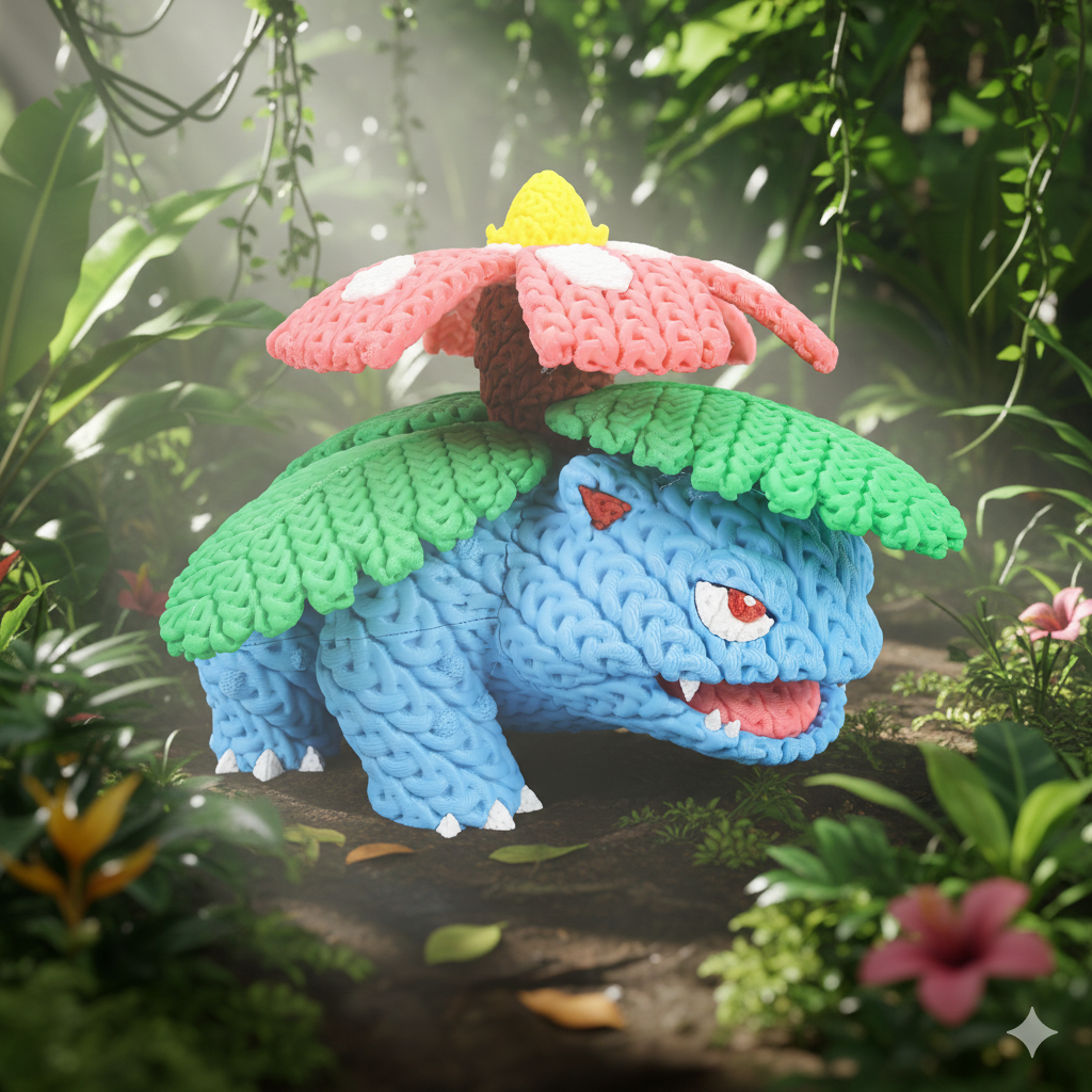 Venusaur – Figura Anime 3D Articulada de 18 cm