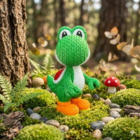 Yoshi Crochet Edition – Figura 3D Articulada de 18 cm