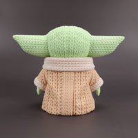Baby Yoda Crochet Edition - Figura Animada 3D