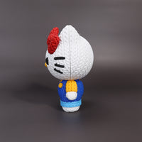 Hello Kitty Crochet Edition – Figura Kawaii 3D Articulada de 18 cm