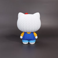 Hello Kitty Crochet Edition – Figura Kawaii 3D Articulada de 18 cm