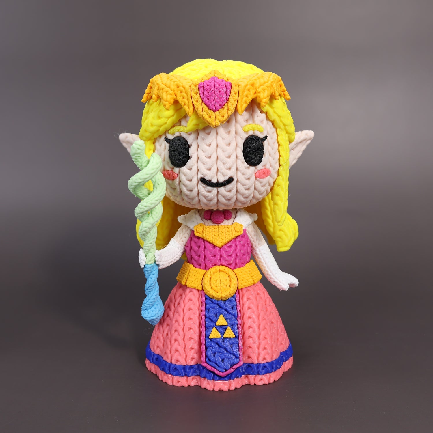 Princesa Zelda Crochet Edition - Figura Articulada 3D