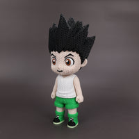 Gon Freecss Crochet Edition – Figura Anime 3D Articulada de 18 cm