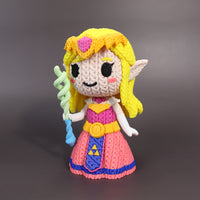 Princesa Zelda Crochet Edition - Figura Articulada 3D