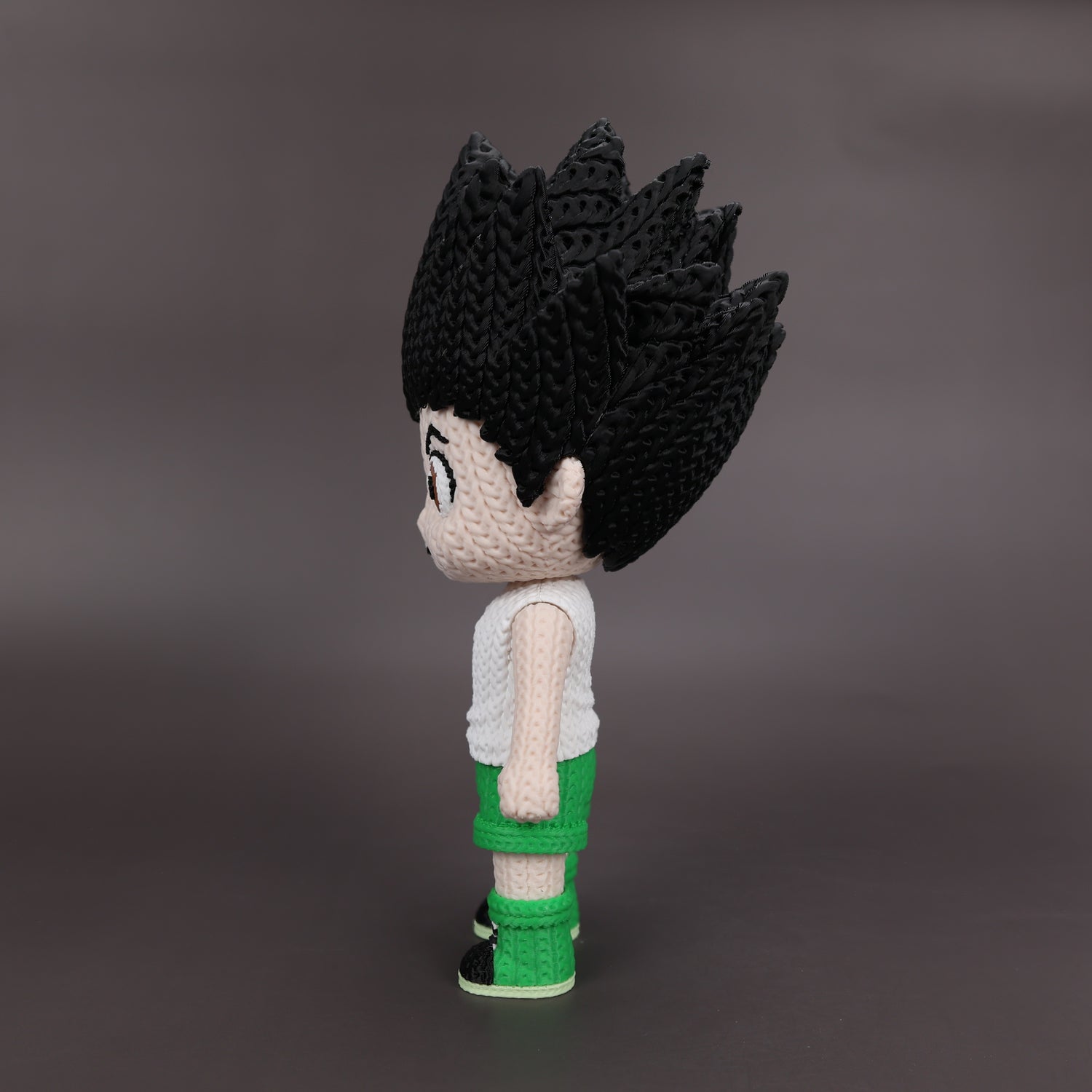 Gon Freecss Crochet Edition – Figura Anime 3D Articulada de 18 cm