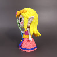 Princesa Zelda Crochet Edition - Figura Articulada 3D