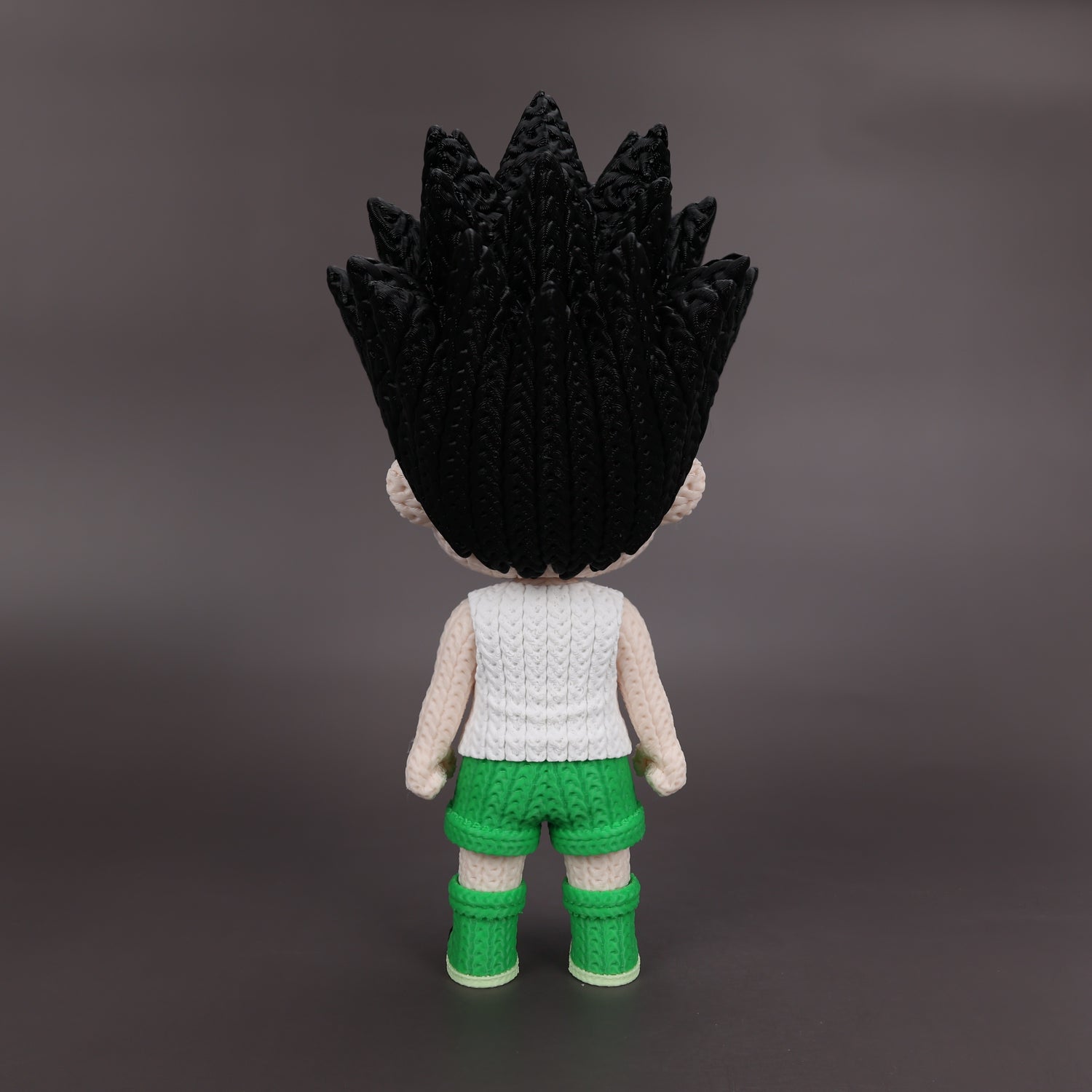 Gon Freecss Crochet Edition – Figura Anime 3D Articulada de 18 cm