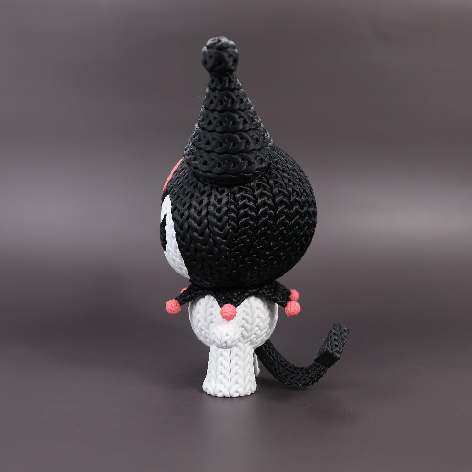 Kuromi Crochet Edition – Figura Kawaii 3D Articulada de 18 cm