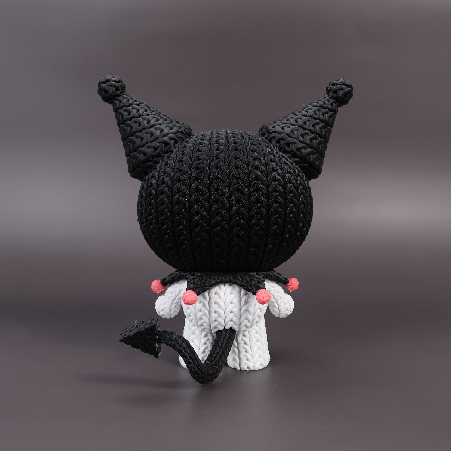 Kuromi Crochet Edition – Figura Kawaii 3D Articulada de 18 cm