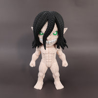 Eren Titan Crochet – Figura Anime 3D de 18 cm
