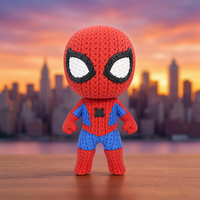 Spider-Man Crochet Edition – Figura 3D Articulada de 18 cm