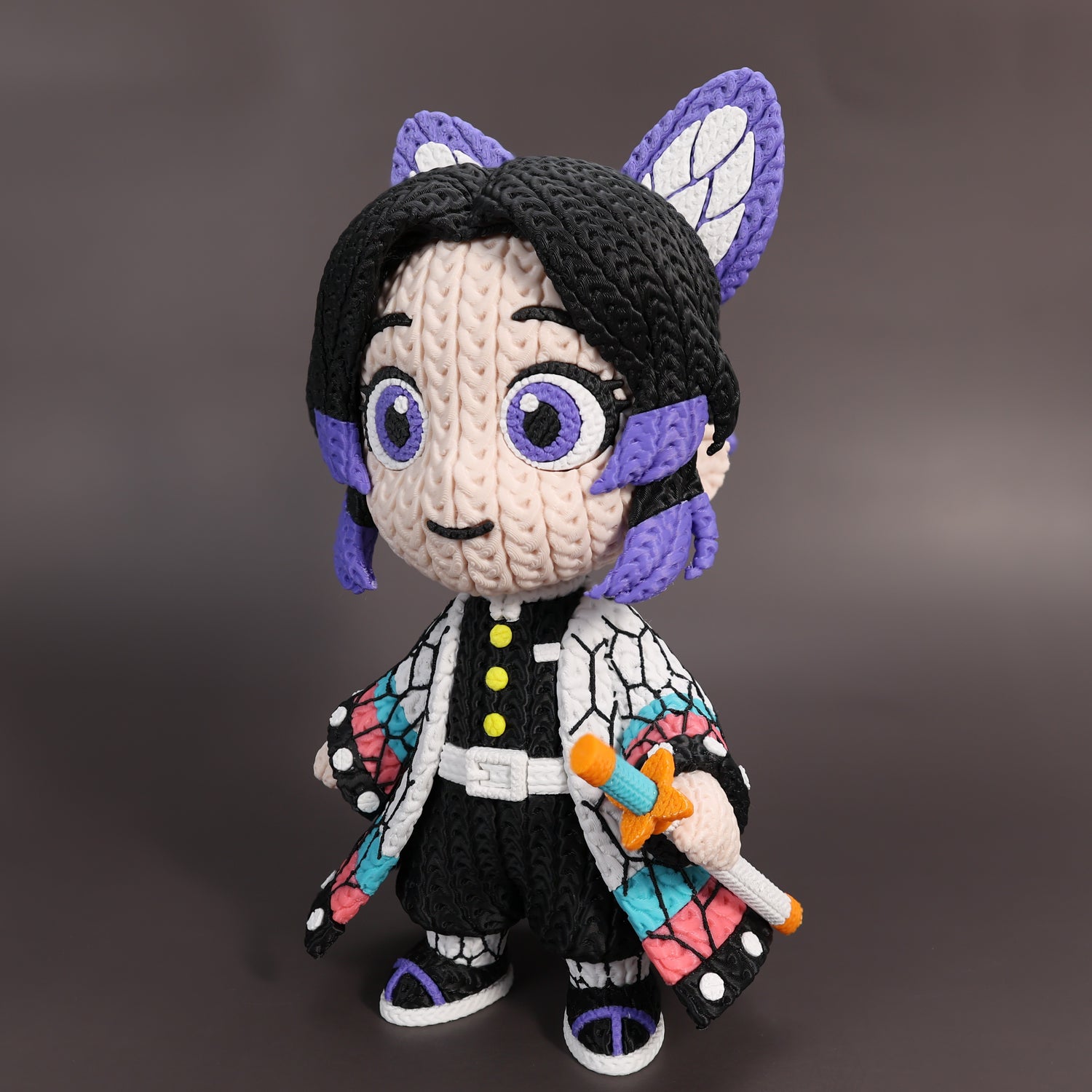 Shinobu Kocho Crochet Edition – Figura Anime 3D Articulada de 18 cm