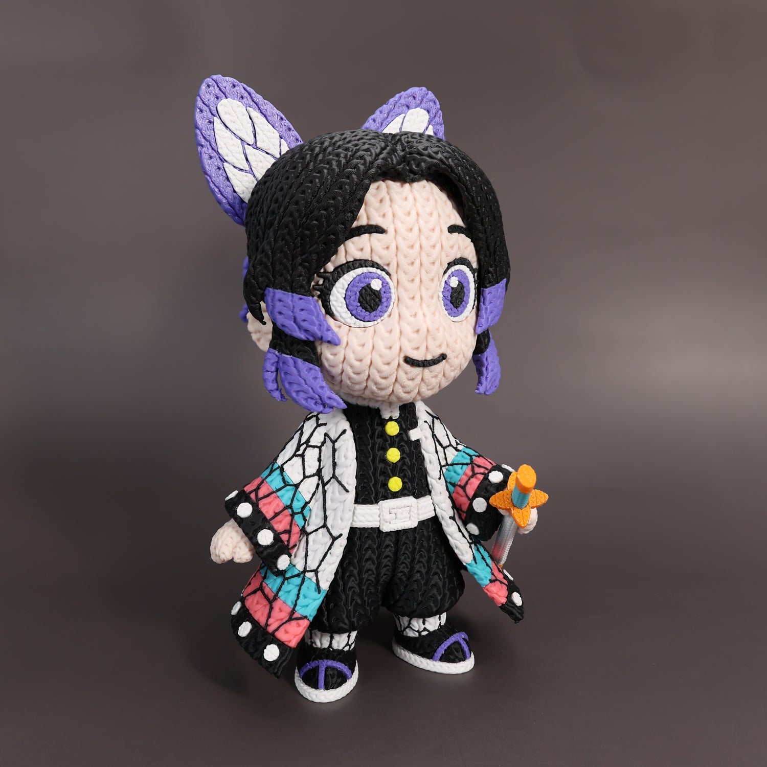 Shinobu Kocho Crochet Edition – Figura Anime 3D Articulada de 18 cm