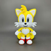 Tails Crochet Edition – Figura 3D Articulada de 18 cm