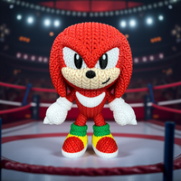 Knuckles Crochet Edition – Figura 3D Articulada de 18 cm