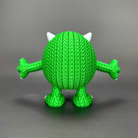 Mike Wazowski Crochet Edition – Figura 3D Articulada
