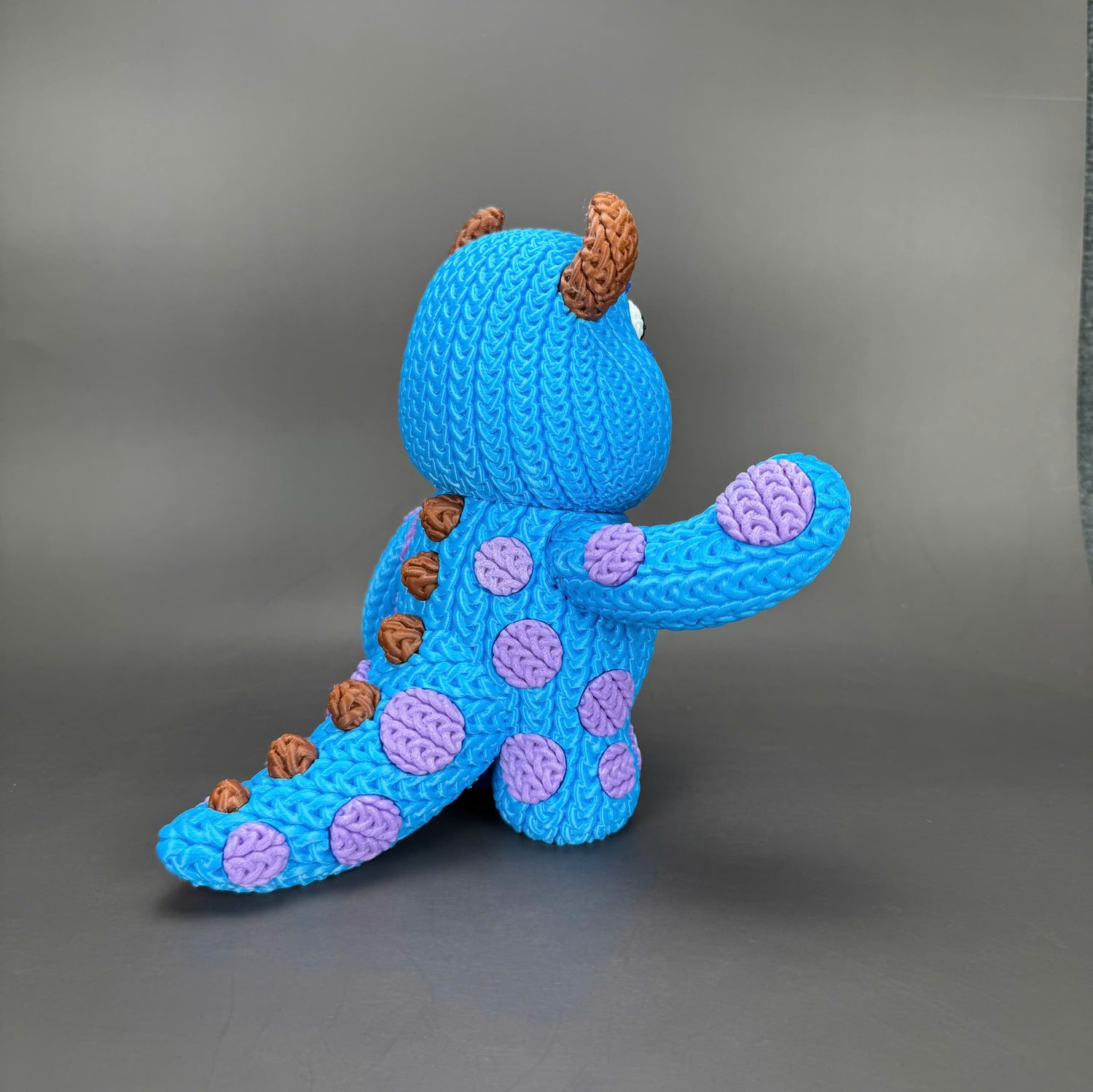 Sulley Crochet Edition – Figura 3D Articulada