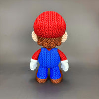 Mario Crochet Edition – Figura 3D Articulada de 18 cm