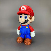 Mario Crochet Edition – Figura 3D Articulada de 18 cm