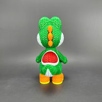 Yoshi Crochet Edition – Figura 3D Articulada de 18 cm