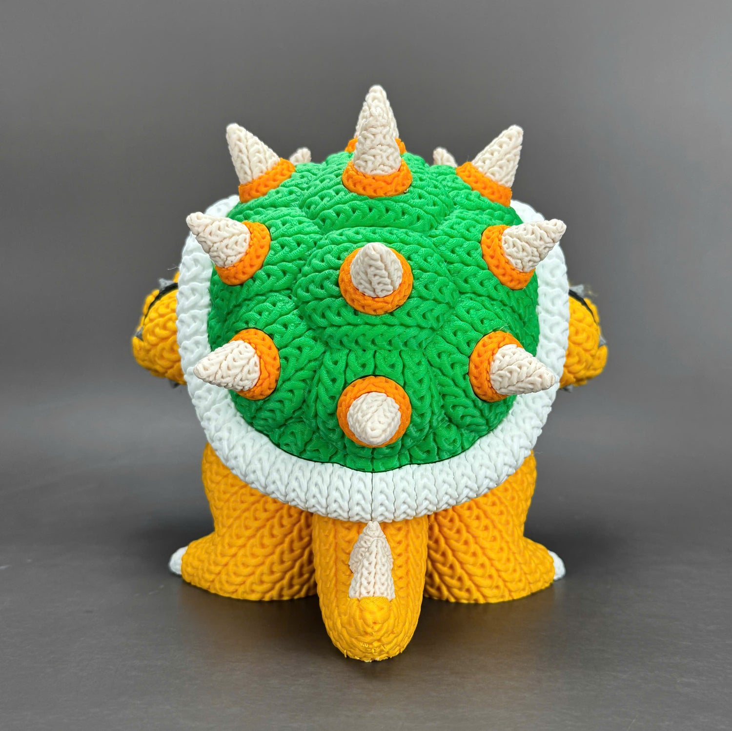 Bowser Crochet Edition – Figura 3D Articulada de 18 cm