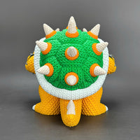 Bowser Crochet Edition – Figura 3D Articulada de 18 cm